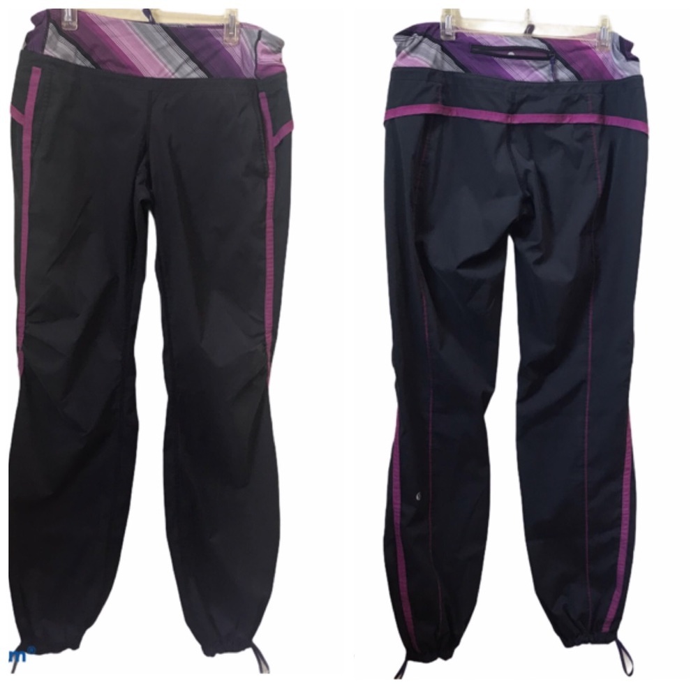 Lululemon Run Travel To Track Pants Joggers Lightweight Pockets Drawcord Pockets